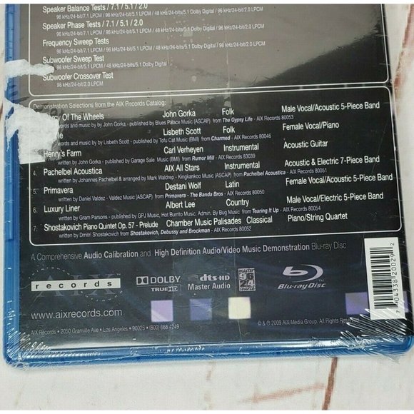 AIX Records Audio Calibration & Spears & Munsil HD Benchmark Blu-ray CD Disk - Picture 9 of 10